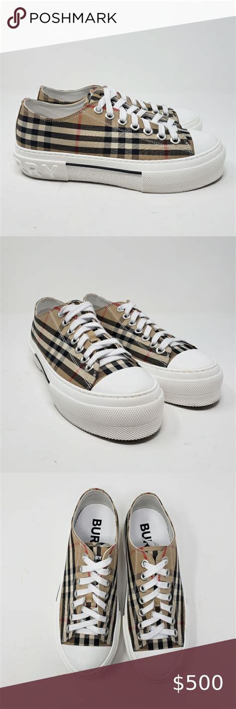 low top burberry|burberry vintage check low top.